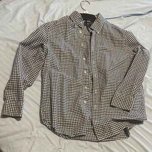 Ralph Lauren blue and White Gingham Shirt